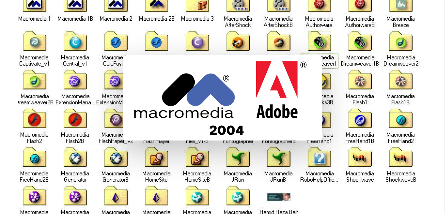 2004 年 Adobe 艰难收购 Macromedia