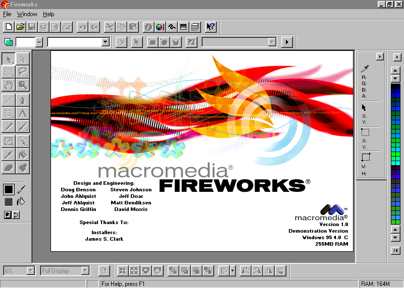 Macromedia Fireworks 1.0